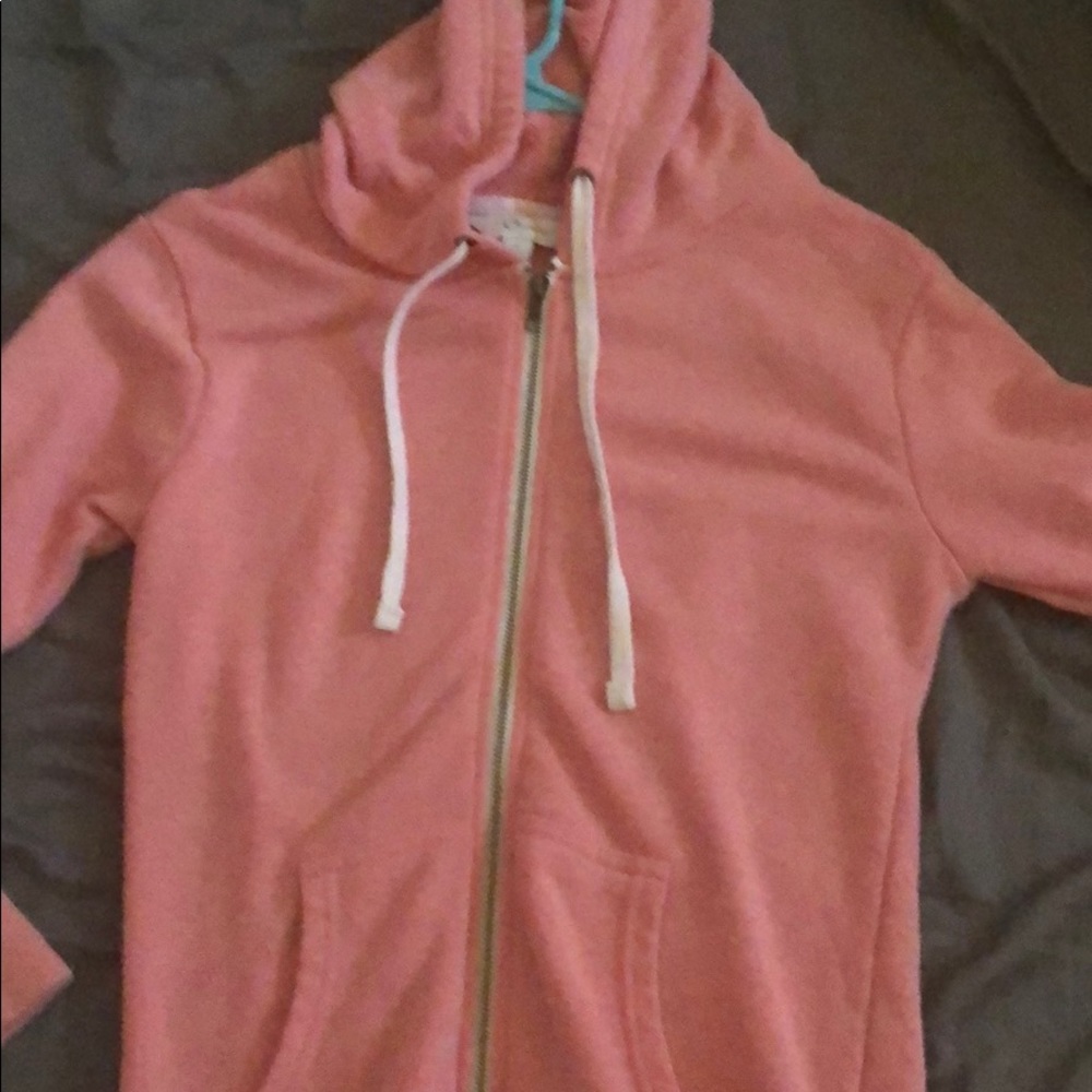 Coral zip up